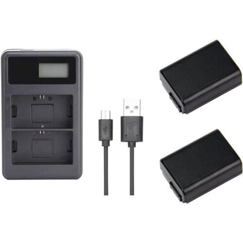 NP-FW50 NP FW50 Battery+Charger for Sony NEX-7 NEX-5N NEX-F3 NEX-3D NEX-3DW NEX-3K NEX-5C NEX-5DB Alpha 7R II