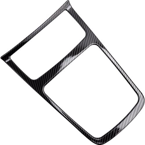 Carbon Fiber Style Centre Console Gear Shift Panel Cover Trim Fit for Mercedes Benz CLA GLA A Class W117 C117 W176 2013-2017