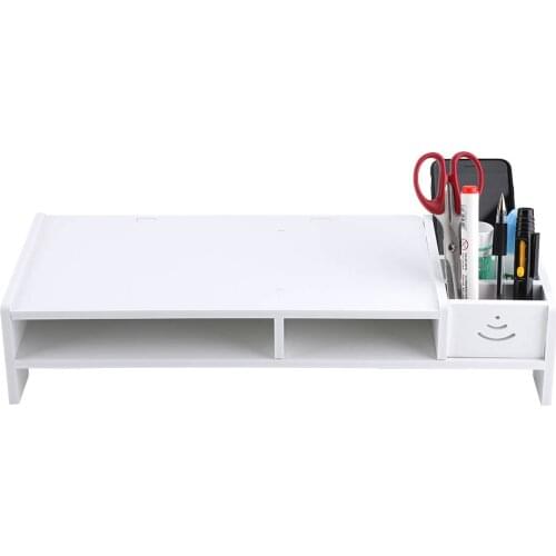 Computer Monitor Storage Riser Laptop PC Stand Home Office Desktop Table Storage Organizer Shelf Stand Desk