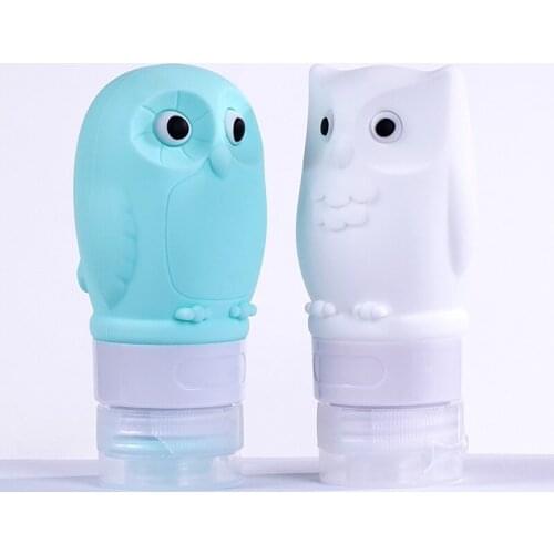 Travel Bottling Silicone Cosmetic Bottles Owl Portable Travel Sub-Bottling Shampoo Moisture Bottle Travel Set Storage Bottle
