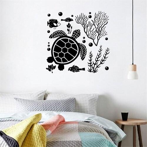 Modern Sea Fish Group Wall Sticker Home Decor For Livingroom Hotel Wall Decal Vinyl Mural Home Decor dw10696