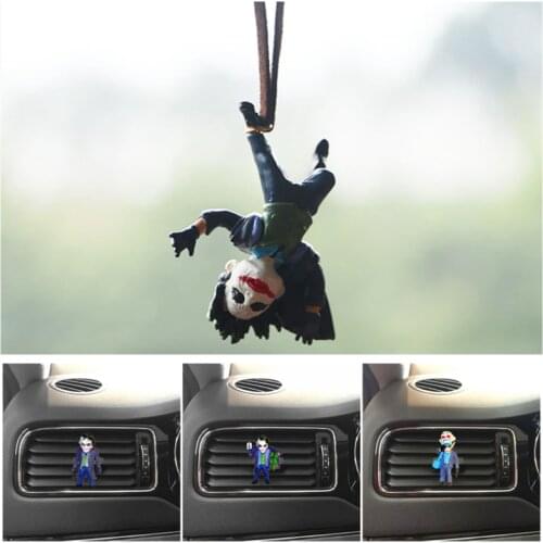 Car Interior Decoration Personality Pendant The Joker Model Rearview Mirror Pendant Decoration Car Goods Interior Accessories