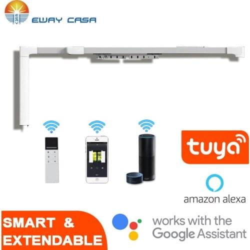 Electric Smart Curtain Track Extendable Track Tuya Wifi Curtian Motor Smart Home Life MCT-EXT