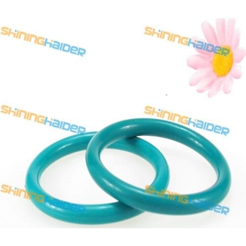 1-100PCS wire diameter 3.55mm inner diameter 8mm-500mm small green FKM O ring fluorine O type sealing ring fluorine O rings