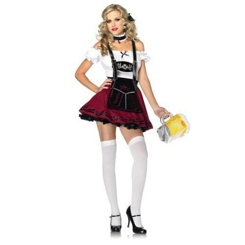DHL Free Shipping ML5422 High Quality Sexy Beer Girl Costumes Swiss Girl Costume For Women Party Sexy Maid Costume For Adult
