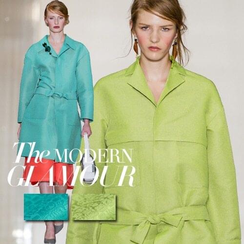 Jacquard brocade dress fabrics fashion fabric suits wholesale high quality cloth 2 color