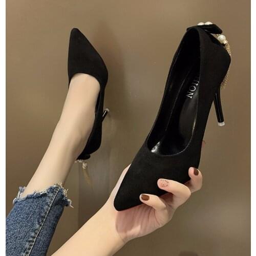 New 2021 Women Sandals Elegant Pointed Toe High Heels Wedding Dress Shoes Woman Satin Crystal Ankle Strap Gladiator Sandals