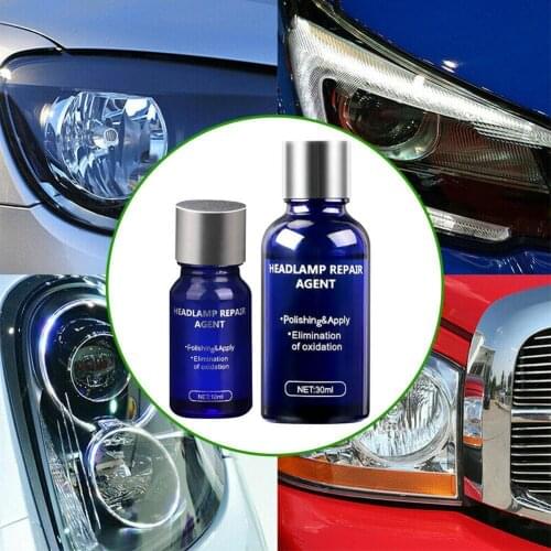 New Car Headlight Repair Refurbishment Liquid Auto Headlight Scratches Lamp Agent Kit Renovation Agent Polishing Restoratio K4Z7
