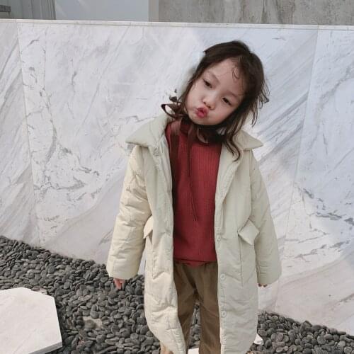 Winter jacket kids Boys and Girls Baby Long Pure Collar Cotton Clothes Warm and Comfortable baby girl winter jacket