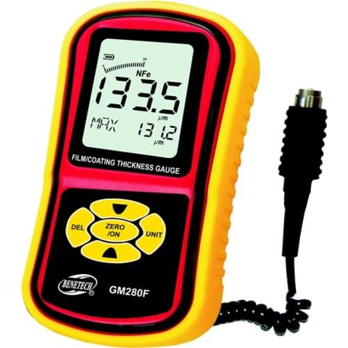 0-1800um Digital Film/Coating Thickness Gauge Portable LCD Split Paint Plating Coating Thickness Meter With Magnetic Probe