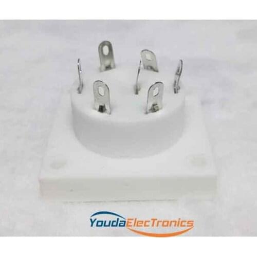 1PC silver plated TUS-P7 7pin P7A ceramic Vacuum tube socket for E2d C3b C3d Ec Ed E2b