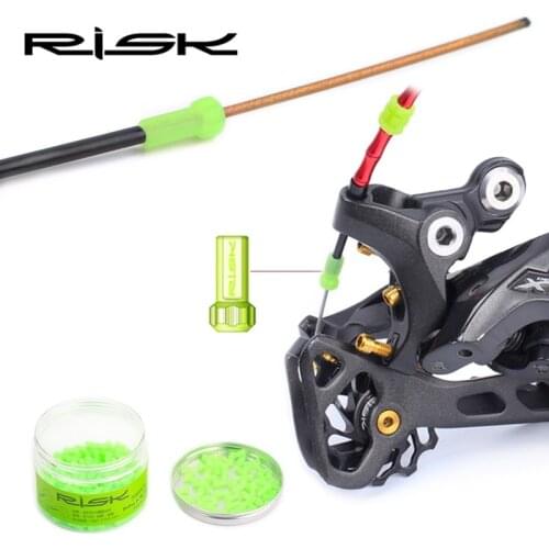 5PCS RISK MTB Road Bike Bicycle Protective Slick Lube Liner Catheter Dustproof Plug Dust Cover For Shift Brake Inner Line Cable