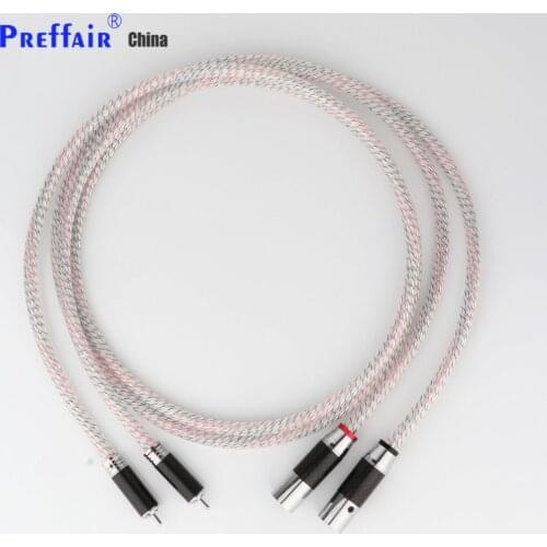 Valhalla Series RCA male TO XLR female Audio Cable With carbon fiber hifi audio Cable 1M