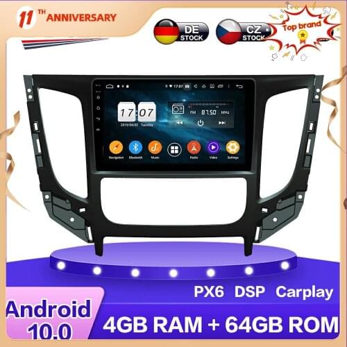Android 10.0 Car Multimedia DVD Player For Mitsubishi TRITON 2016 - 2019 64GB Auto GPS Navigation Stereo radio DSP Carplay WIFI