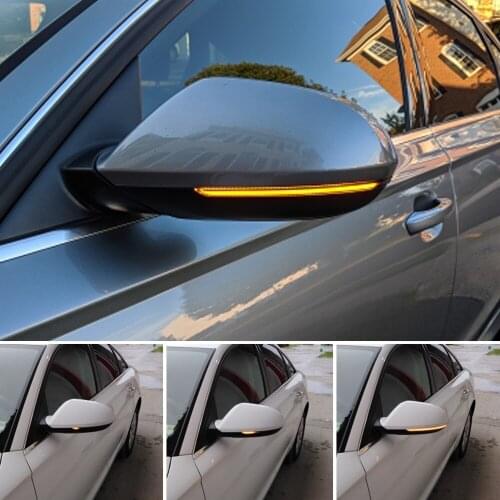 Car LED Dynamic Turn Signal Light Rearview Side Mirror Light Indicator Blinker for Audi A6 RS6 4G C7 7.5 2012 2013 2014 2015