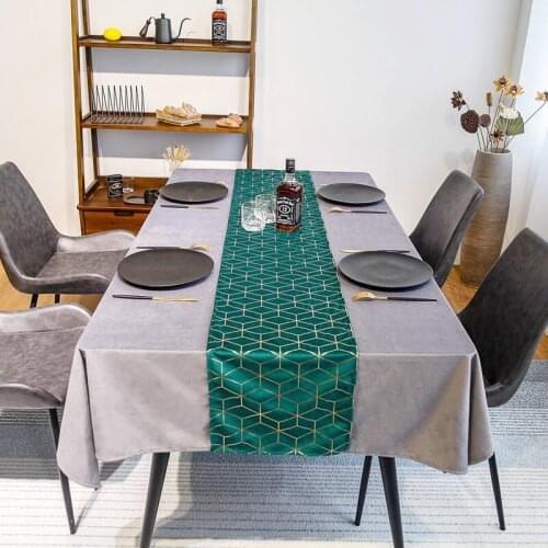Bronzing Table Runners Modern chemin de table Table Runners for Wedding Party camino de mesa tafelloper Tablecloth Bed Flag Home