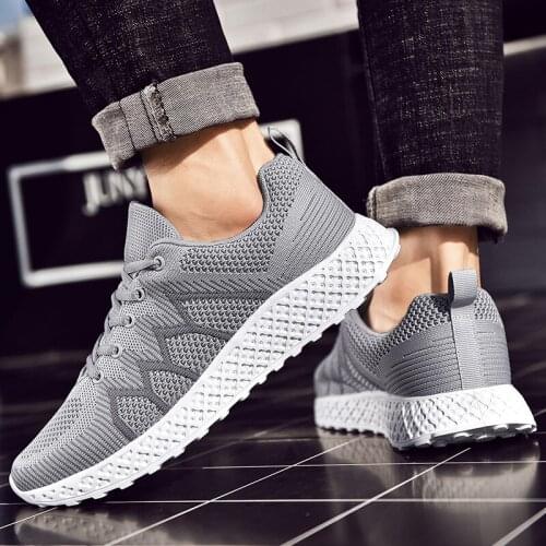 Breathable slip causal casuales hot fashion Sneaker Casual knitting sapatos leisure de sapato solid mesh informales for black s