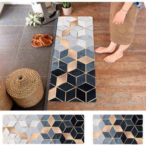 Oil-proof Kitchen Carpets PVC Leather Floor Mats Large Floor Carpets Doormats Bedroom Tatami Waterproof Bedroom Door Mats Rugs