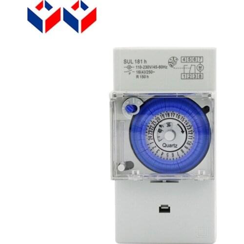 Mechanical Din Rail Programmable 30 mins Setting Quartz Mechanical Timer Time Switch Timer SUL181H