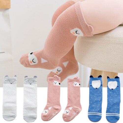 Pudcoco Sweet Newborn Toddler Baby Girls Boys Cartoon Print Over Knee Tights Cotton Fashion Casual Ant-slip Cute Stockings 2020