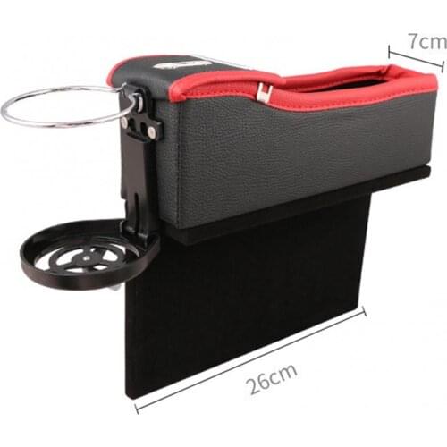 Multifunction Leather Organizer Storage Box Front Bottle Holder Seat Gap Filler Car Interior Accessories автомобильные товары