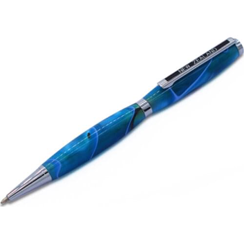 DIY Chrome slimline pen kits(black stripe) with new zealand clip RZ-BP5#-C&B-NZ