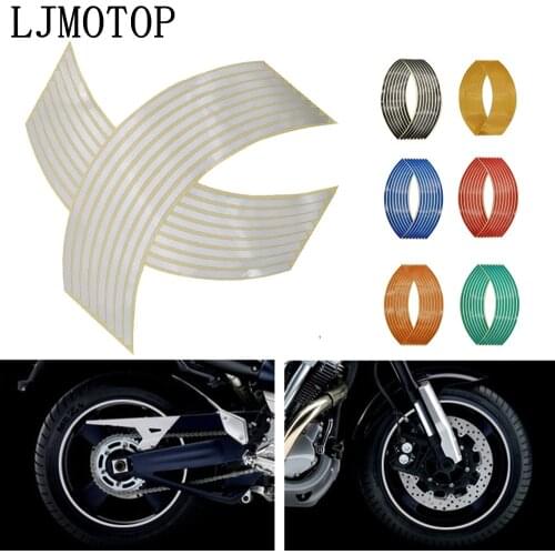 Wheel Sticker Reflective Rim Stripe Tape Bike Motorcycle Stickers For Ducati CB650R 125R CBR900RR CBR600 F2,F3,F4,F4i VFR 1200