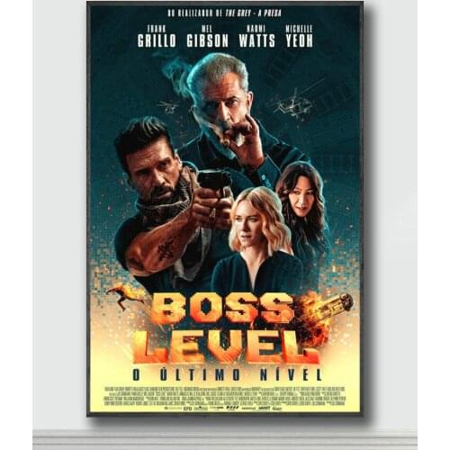 NJ163 Boss Level Movie 1 Silk Posters and Prints wall art Art Poster Home Decor