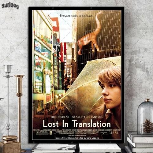 Posters and Prints Lost in Translation Sexy Scarlett Johansson Wall Art Pictures Poster Canvas Painting for Home Decoration