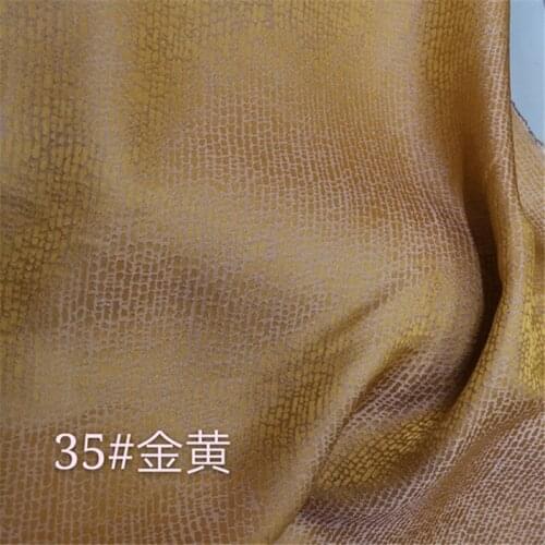 Heavy silk edgy flat cropped national flag robe cloth dress shirt cloth handmade fabric gold