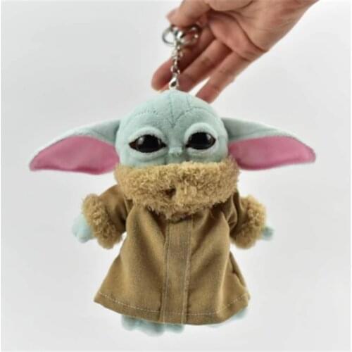 Disney Star Wars Baby Yoda Plush Toys Kawaii Baby Yoda Stuffed Keychain Figure Toys Children Kids Toys Birthday Gift