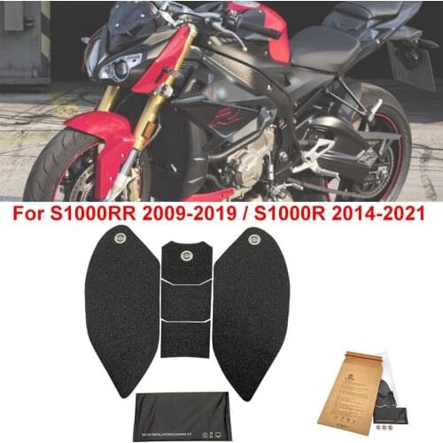 S1000 RR S 1000 R Full Set Anti-slip Tank Pads Gas Knees Grip PVC tank Traction Pad for BMW S1000RR 2009-2019 S1000R 2014-2021