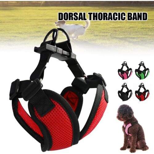 Portable Pet Harness Adjustable Soft Mesh Breathable Dog Harness Durable Pet Supplies for Small Medium Large Dog SDF-SHIP
