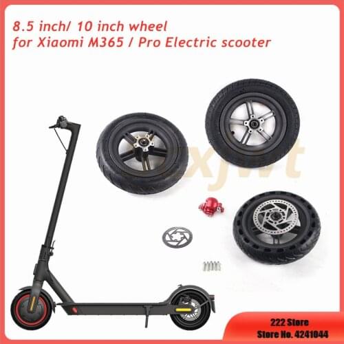 Durable Wheel for Xiaomi Mijia M365 MI Scooter Solid Hole Tires Shock Absorber 8.5 '' 10 Inch Tyre Damping Rubber Tyres Wheel
