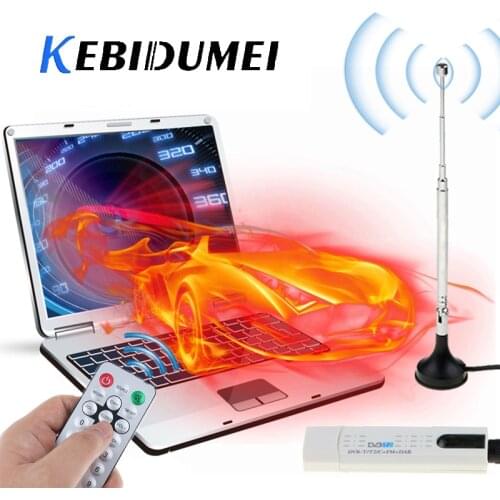 KEBIDUMEI USB2.0 DVB-T/DVB-T2 TV Stick Receiver Tuner T2+FM+DAB HDTV Digitale Satellite Antenna Stereo Dual Channel Sound For PC