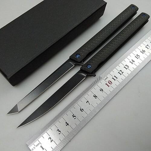 Folding Knife EDC M390 Carbon Fiber Flipper Pocket Camping Rescue Tactical Pen Knives Hunting Gift Fruit Kitchen Survival Tool
