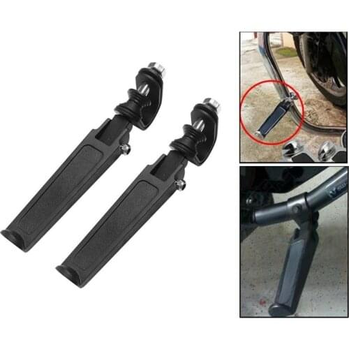 1Pair Aluminum Folding Highway Engine Guard Crash Bar Foot Peg Footpegs for Honda Suzuki Motorcycle