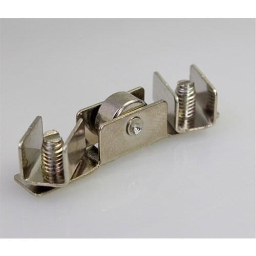 40pcs Silver Sliding Roller Bearing Wheel 10mm Diameter Wheel for Wardrobes Cabinet Door Glass Pack of 40