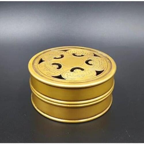China pure brass wufu linmen brass incense burner