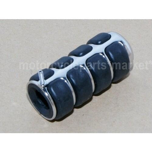 Chrome Round Gear Shift Brake Lever Shifter Peg Toe Heel Pedal Cover For Yamaha V-Star XVS 650 950 1100 1300 Road Star Bolt