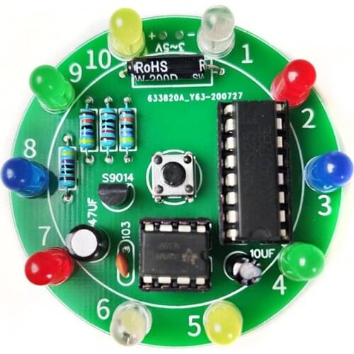Wheel Of Fortune NE555 CD4017 Kit Electronic DIY Bricolaje Trousse Electronica Production Lucky Rotary Suite Components 3-5V
