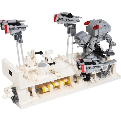 MOC Hoth Battle Classic Scene Battle Building Blocks Model Diorama Destroyer Compatible Star Plan Bricks Childrens Toys Gifts
