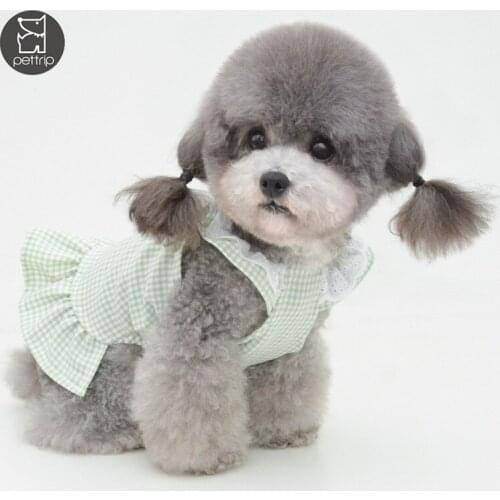 Lovely Pet Dog Lace Flower Skirts Cotton Summer Pet Princess Dress Wedding Dog Clothes for Small Medium Dogs