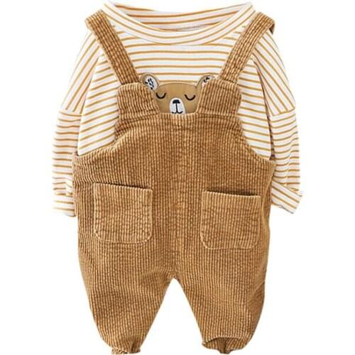 Fashion cartoon T-shirt+pants baby clothing sets 0-4T autumn kids baby girls clothes sets baby girls outside wear sports suit