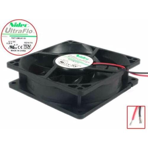 Nidec T92T12MUA7-51 DC 12V 0.25A 60x60x25mm Server Cooling Fan