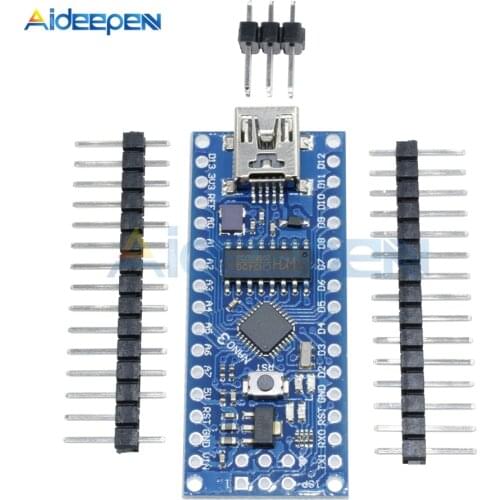 ATmega168 Nano V3.0 3.0 CH340G CH340 Mini USB UART Interface Board Micro Controller Module Microcontroller For Arduino 3.3V 5V