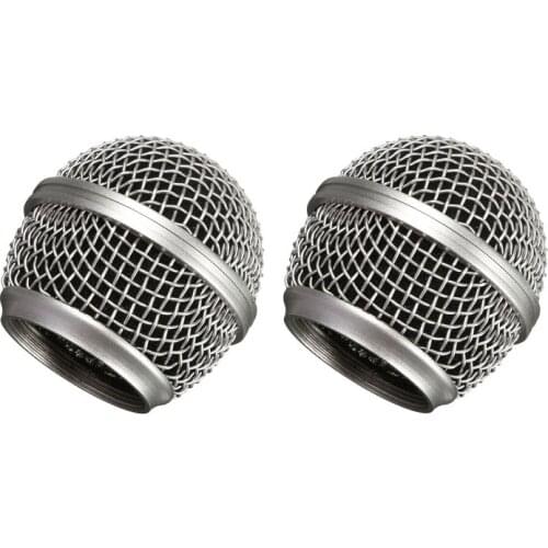 Bolymic sm58 Grill for Shure rk143 sm58 Grille Ball Head Mesh 2 Pack