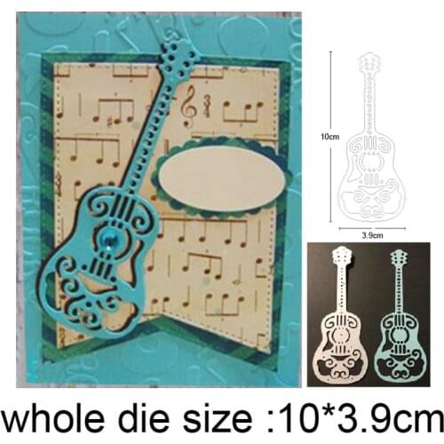 Music instrument guitar Metal Cutting Dies Stencils For Scrapbooking dies DIY Craft Album Card Making Embossing Die Cut 2020 New