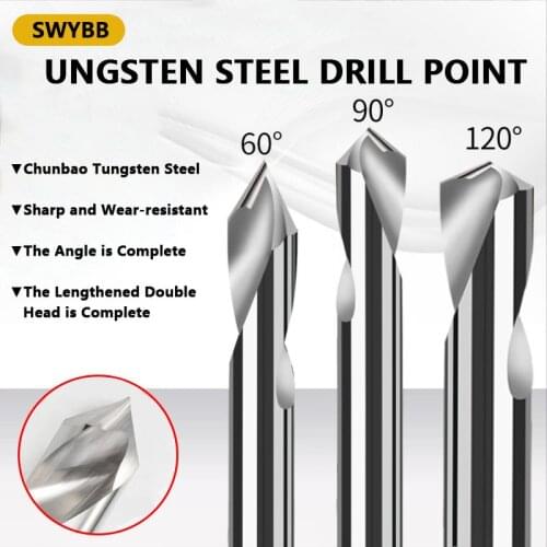 Tungsten Steel Carbide Spot Drill NC CNC Aluminum Cppoer Nonferrous Metals 1 2 3 4 5 6 8 10 12 20mm