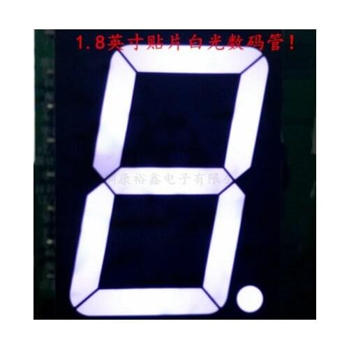 1 bit Common Anode Digital Tube 1.8in. White LED Display 7 Segment 10pcs